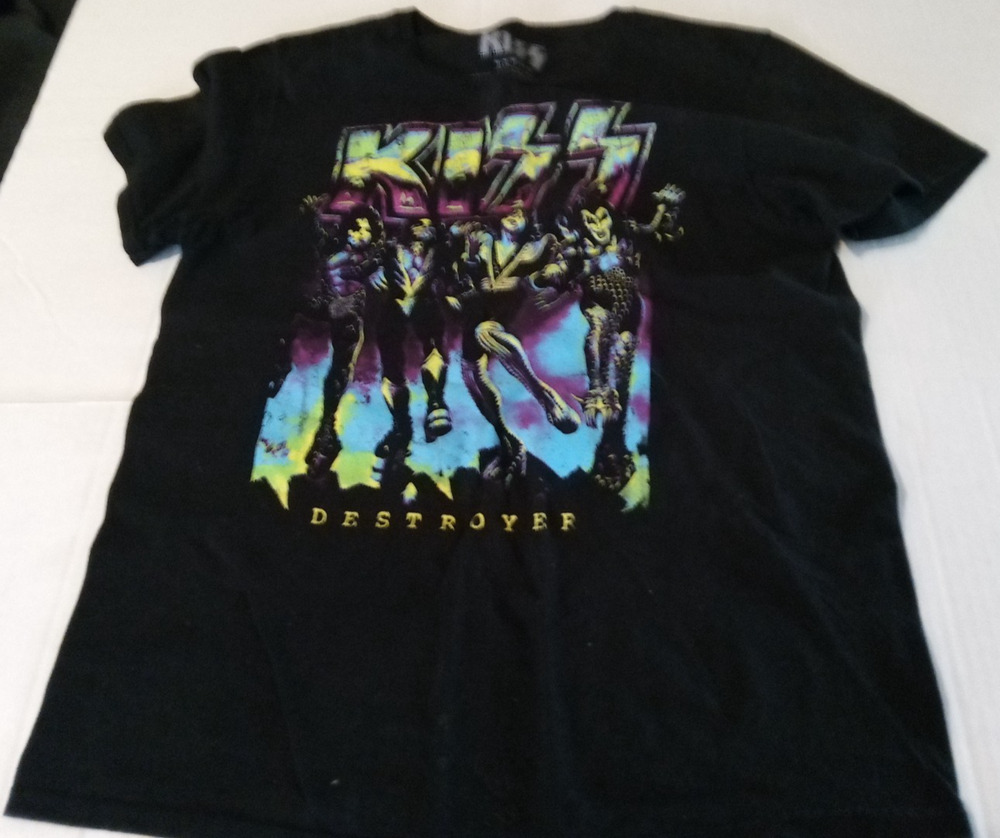 Black Size Medium Kiss Destroyer T-Shirt